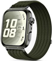 huawei fit watch 4 - Tech-Protect nailoninis dirželis Huawei Watch Fit 3/4/4 Pro/5/5 Pro, karinė žalia (Military Green) - 1 nuotrauka