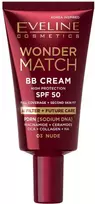 Eveline Wonder Match BB Cream SPF50 BB veido kremas -  03 Nude