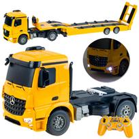 automobilio pultelis - Double E RC automobilių vilkikas Mercedes Benz Arocs RC0297 Geltona (Yellow) - 1 nuotrauka