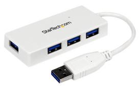 StarTech ST4300MINU3W USB 3.0 4 Port Mini Hub Baltas (White)