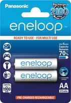 ikraunamos baterijos - Panasonic Eneloop R6/AA Ni-MH 1.2V 2000mAh baterijos 2 vnt. - 1 nuotrauka