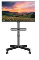 tv 32 - GEMBIRD TVS-55T-03 Grindų stovas televizoriui, 32-55", Juodas (Black) - 1 nuotrauka
