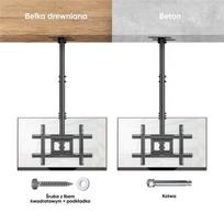 ONKRON N2L-B Lubinis televizoriaus laikiklis 32"-80", Juodas (Black)