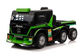 elektromobilis mercedes vaikams - Lean Cars Mercedes-Benz Axor XMX622B, Žalias (Green) - 1 nuotrauka
