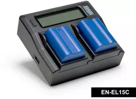 dc dc battery charger - Newell Supracell 2x EN-EL15C Baterija su DC-LCD Įkrovikliu Nikon - 1 nuotrauka