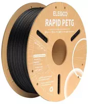 3d spausdintuvo plastikas - ELEGOO Rapid PETG 1.75mm 1kg Juodas (Black) - 1 nuotrauka
