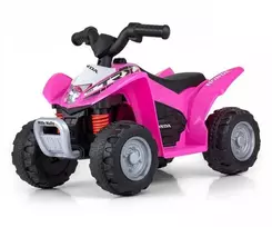 elektrinis keturratis vaikams - Milly Mally Vaikiškas elektrinis keturratis Honda ATV, Rožinis (Pink) - 1 nuotrauka