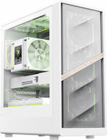 atx mini - GameMax AERIS 330 MW, balta (White) - 1 nuotrauka