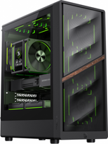 atx case - Gamemax AERIS 330 MB, juoda (Black) - 1 nuotrauka