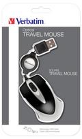 mini kompiuterus - Verbatim Go Mini Optical Travel Mouse Black (Juodas) - 1 nuotrauka