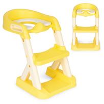tualeto laiptelis - Ecotoys mokomasis tualeto dangtis su laipteliais, geltona (Yellow) - 1 nuotrauka