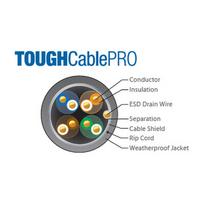 ftp kabelis 305m - Ubiquiti CAT 5e Tough Outdoor Cable Grey 305m - 2 nuotrauka