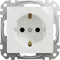 kistukinis lizdas - Kištukinis lizdas Schneider Electric Sedna Design SDD111022, su įžeminimu, balta (White) - 1 nuotrauka