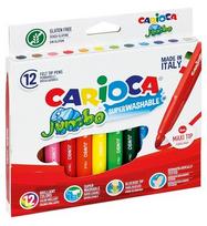 Flomasteriai JUMBO, Carioca, 12 spalvų
