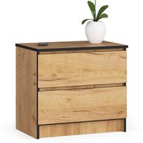 ermitazas stalai - Naktinis staliukas Akord K60, ąžuolo sp., 55 cm x 60 cm x 40 cm - 1 nuotrauka
