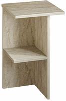 Naktinis staliukas Kalune Design Leray, travertine sp., 60 cm x 36 cm x 36 cm