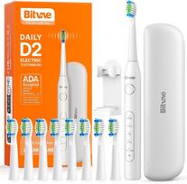 elektrinis dantu sepetelis - Bitvae D2 elektrinis dantų šepetėlis, baltas (White) - 1 nuotrauka