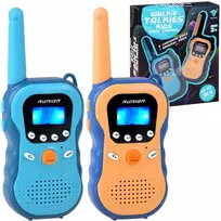 racijos senukai - Jokomisiada Walkie Talkie racijos veikimo nuotolis apie 3 km ZA4300 Mėlyna (Blue)/Oranžinė (Orange) - 1 nuotrauka