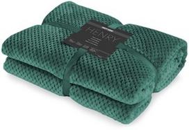 DecoKing Henry Blanket Bottle Green 170x210