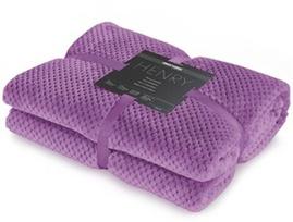 DecoKing Henry Blanket Violet 70x150