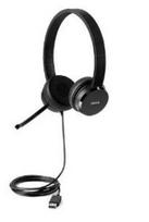 Lenovo 100 USB Stereo, USB 2.0 Type A (Black)