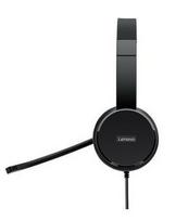 lenovo ausines - Lenovo 100 USB Stereo, USB 2.0 Type A (Black) - 2 nuotrauka
