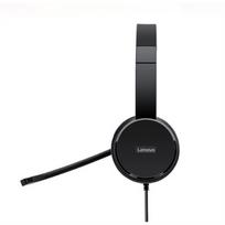 lenovo ausines - Lenovo 100 USB Stereo, USB 2.0 Type A (Black) - 4 nuotrauka