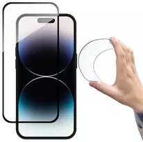 iphone 14 pro ekranas - Wozinsky Full Cover Flexi Nano Glass iPhone 14 Pro Black - 1 nuotrauka