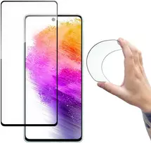 nano plevele - Wozinsky Full Cover Flexi Nano Glass Samsung Galaxy A73 5G Transparent - 1 nuotrauka