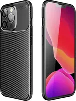 iphone xr deklai - Apple iPhone XR Carbon Premium dėklas Juodas (Black) - 1 nuotrauka