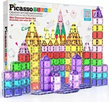 Picasso Tiles magnetinis konstruktorius 80 det. PTM80