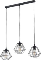 Šviestuvas kabinamas TK Lighting Diamond 6203, E27, 3 x 60 W, Juodas (Black)