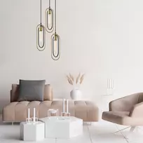 Šviestuvas kabinamas Opviq Cerco 2021 584TTM1191, E27, Aukso sp./Juoda sp. (Gold/Black)