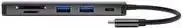 4smarts HUB 6in1 DeX Function 2xUSB-A 3.0/USB-C/HDMI/SD/MicroSD Pilka (Space Grey) / 468782