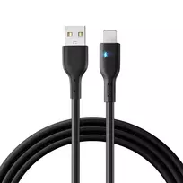 led usb laidas - Joyroom Premium Series A13 USB-A / Lightning 2.4A kabelis 2 m Juodas (Black) - 1 nuotrauka