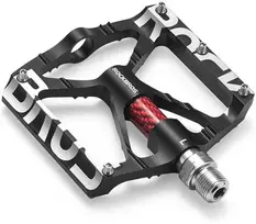 Rockbros 37213071001 Aliuminio lydinio dviračio pedalų rinkinys - Juodas (Black)