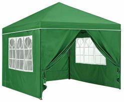 palapines paviljonai - Sodo paviljono palapinė MultiGarden PAW-3X3-A-4W-GR, 3x3 m, žalia (Green) - 1 nuotrauka