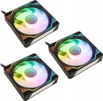 argb fan 120 mm - Kolink Umbra X 120mm ARGB High Performance PWM Fan Triple Pack - Black - 1 nuotrauka