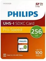 atminties kortele v30 - Philips Ultra Pro FM25SD65B 256GB SDXC Class 10 UHS-I U3 V30 A1 - 1 nuotrauka