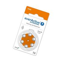 klausos aparatu baterijos 13 - everActive Ultrasonic elementai klausos aparatams PR48 13, 6 vnt. - 2 nuotrauka