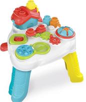 stalo zaidimai vaikams - Clementoni žaidimų stalas Clemmy Sensory Table, raudona (Red) - 1 nuotrauka