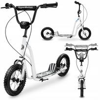 Vaikiškas paspirtukas HyperMotion Viva 12, baltas (White)