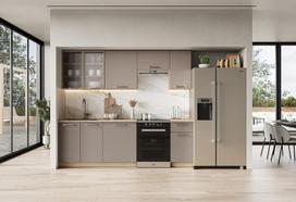 Virtuvės baldų komplektas Halmar Alicante 240, smėlio/ąžuolo (Beige/Oak)