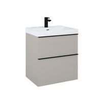 Vonios spintelė po praustuvu Elita Look 60 2DR, fume matt sp., 44.9 cm x 60 cm x 63.5 cm