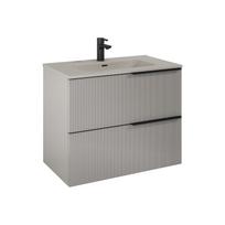 Vonios spintelė po praustuvu Elita Soho 80 2DR, fume matt sp., 45.3 cm x 80 cm x 63.5 cm