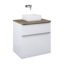Vonios spintelė po praustuvu Elita Lofty 70 2DR, balta sp., 48.7 cm x 71.5 cm x 69.5 cm