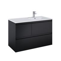 Vonios spintelė po praustuvu Elita Split 100 3DR R, matinė juoda sp., 45.8 cm x 100 cm x 63.5 cm