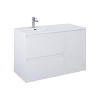 Vonios spintelė po praustuvu Elita Split 100 2DR L Cargo, balta sp., 45.8 cm x 100 cm x 63.5 cm