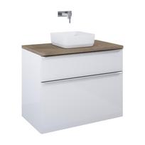 Vonios spintelė po praustuvu Elita Lofty 90 2DR, balta sp., 48.7 cm x 91 cm x 69.5 cm