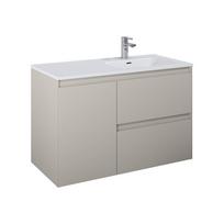 Vonios spintelė po praustuvu Elita Split 100 2DR P Cargo, fume matt sp., 45.8 cm x 100 cm x 63.5 cm